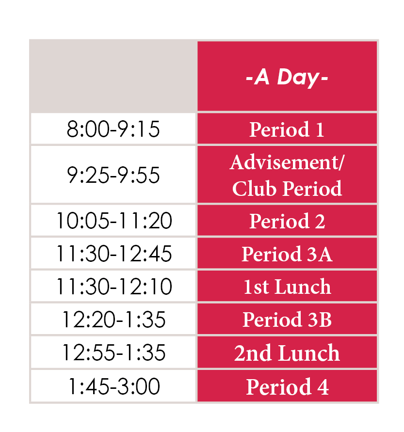 Return to School Schedule UPDATE11