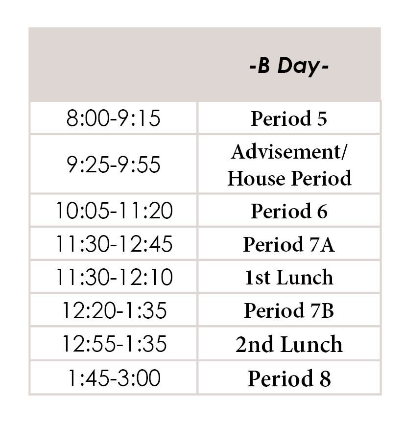 Return to School Schedule UPDATE11