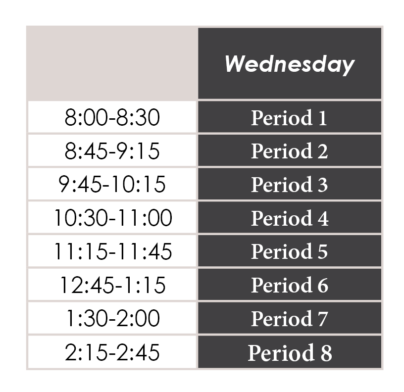 Return to School Schedule UPDATE11